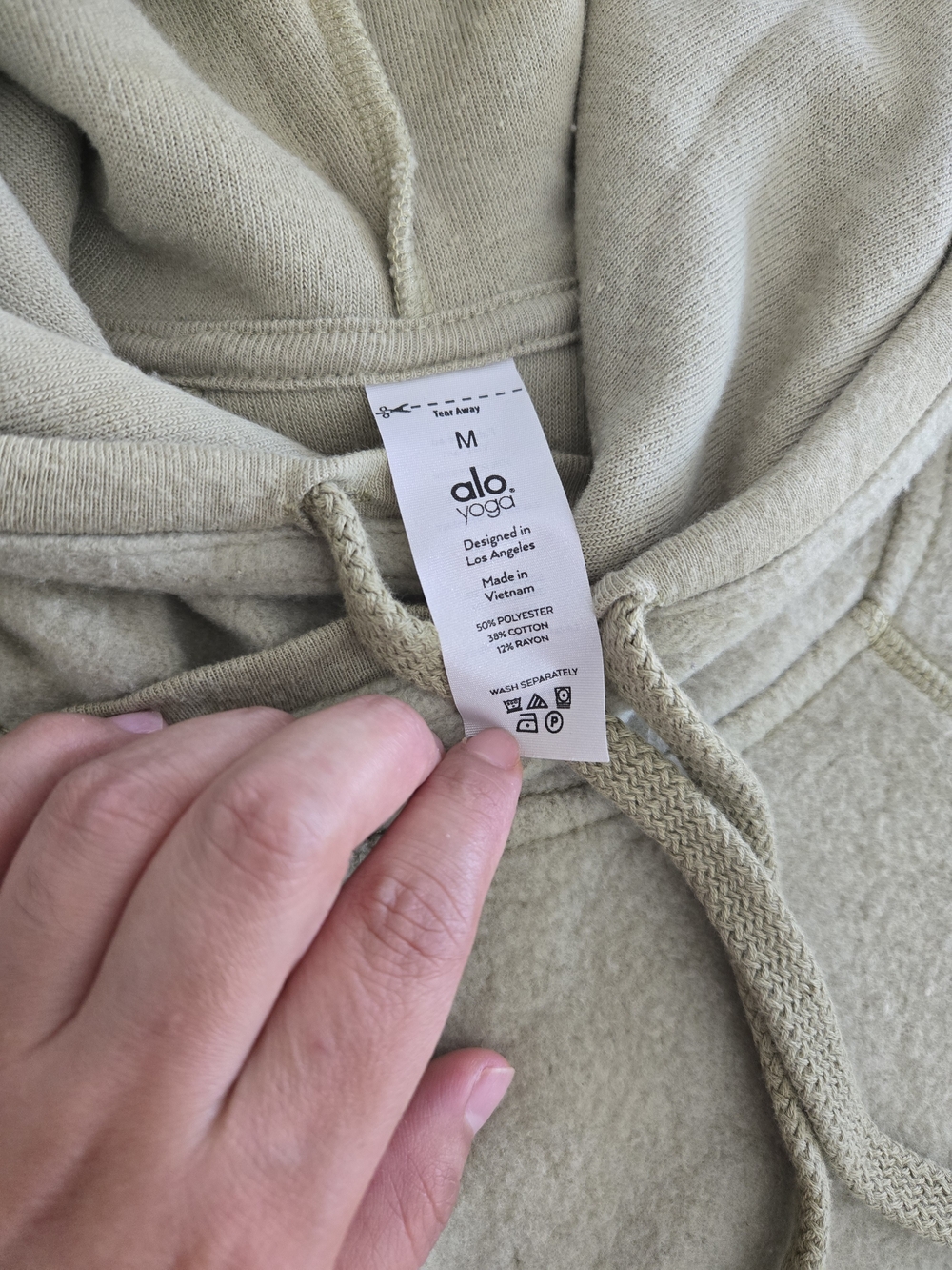 ALO Yoga Women Light Sage Green Fleece Puffer Jacket - Picture 5 of 5